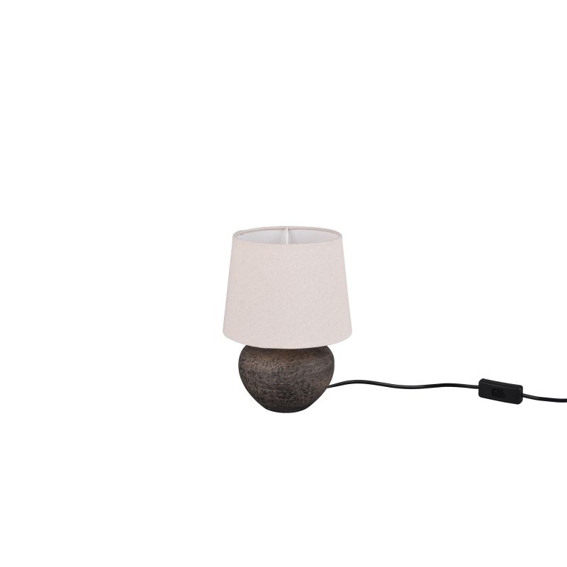- Lou - Brown Ceramic Table Lamp with Fawn Shade Trio-R50961844 - Lou - Brown Ceramic Table Lamp with Fawn Shade
