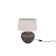 - Lou - Brown Ceramic Table Lamp with Fawn Shade Trio-R50963844 - Lou - Brown Ceramic Table Lamp with Fawn Shade