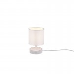 Marie - Vintage White Ceramic Table Lamp with White Shade Marie - Vintage White Ceramic Table Lamp with White Shade
