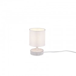 Marie - Vintage White Ceramic Table Lamp with White Shade Marie - Vintage White Ceramic Table Lamp with White Shade