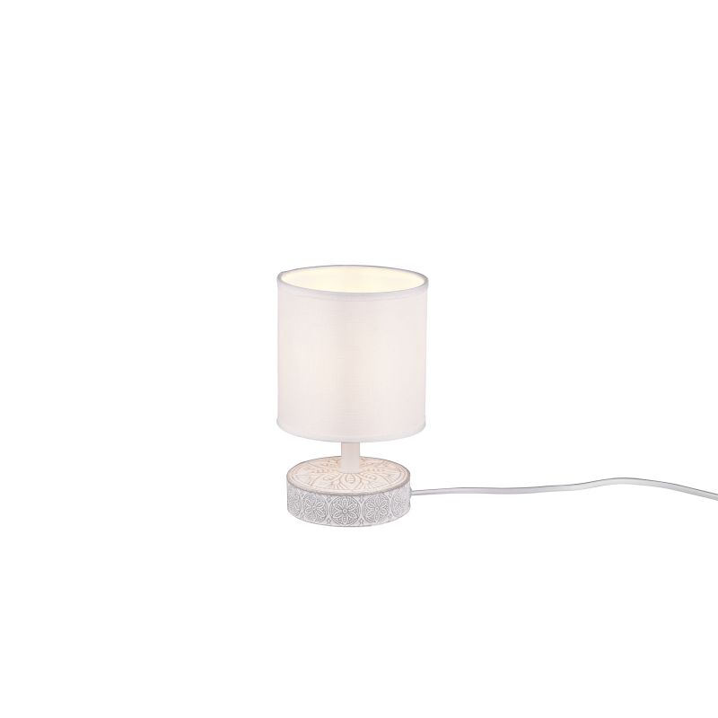 Trio-R50980101 - Marie - Vintage White Ceramic Table Lamp with White Shade