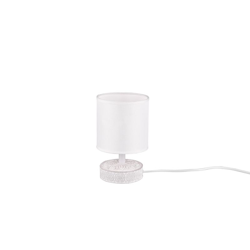Trio-R50980101 - Marie - Vintage White Ceramic Table Lamp with White Shade