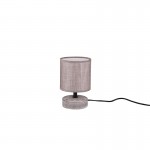 Marie - Vintage Brown Ceramic Table Lamp with Brown Shade Marie - Vintage Brown Ceramic Table Lamp with Brown Shade