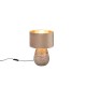 - Kiran - Vintage Grey Ceramic Table Lamp with Fawn Velvet Shade Trio-R51231061 - Kiran - Vintage Grey Ceramic Table Lamp with Fawn Velvet Shade