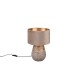 - Kiran - Vintage Grey Ceramic Table Lamp with Fawn Velvet Shade Trio-R51231061 - Kiran - Vintage Grey Ceramic Table Lamp with Fawn Velvet Shade