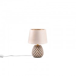 Ariana - Fawn Ceramic Table Lamp with Fawn Velvet Shade Ariana - Fawn Ceramic Table Lamp with Fawn Velvet Shade