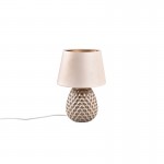 Ariana - Fawn Ceramic Table Lamp with Fawn Velvet Shade Ariana - Fawn Ceramic Table Lamp with Fawn Velvet Shade