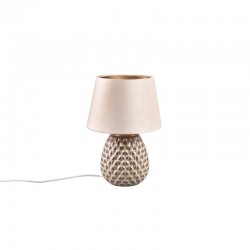 Ariana - Fawn Ceramic Table Lamp with Fawn Velvet Shade Ariana - Fawn Ceramic Table Lamp with Fawn Velvet Shade