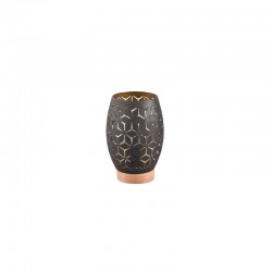 Bidar - Black Table Lamp with Gold & Wood Accent Bidar - Black Table Lamp with Gold & Wood Accent