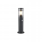 Paloma - Anthracite PIR Bollard with Clear Diffuser