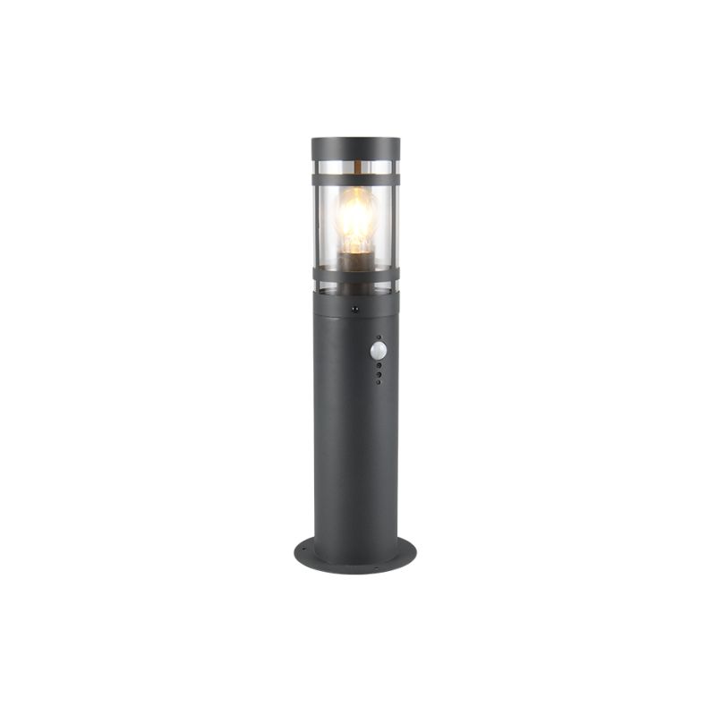 - Paloma - Anthracite PIR Bollard with Clear Diffuser Trio-R51719142 - Paloma - Anthracite PIR Bollard with Clear Diffuser