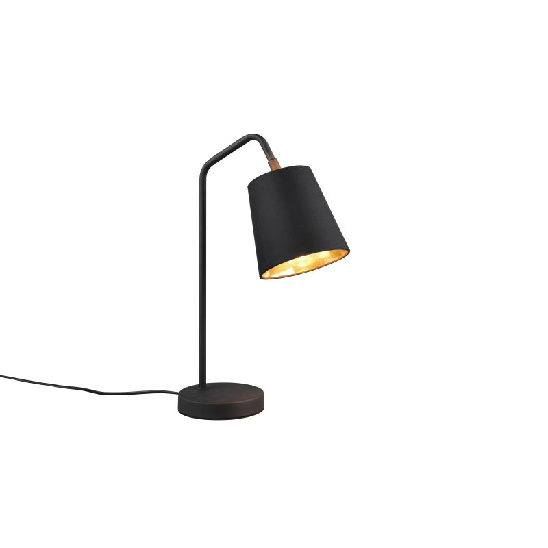 - Buddy - Black Table Lamp with Black & Gold Shade Trio-R51721032 - Buddy - Black Table Lamp with Black & Gold Shade