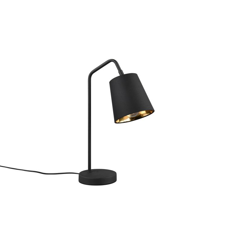 - Buddy - Black Table Lamp with Black & Gold Shade Trio-R51721032 - Buddy - Black Table Lamp with Black & Gold Shade