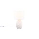 - Melva - White Ceramic Table Lamp with White Shade Trio-R51771031 - Melva - White Ceramic Table Lamp with White Shade