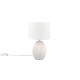 - Melva - White Ceramic Table Lamp with White Shade Trio-R51771031 - Melva - White Ceramic Table Lamp with White Shade
