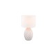 - Melva - White Ceramic Table Lamp with White Shade Trio-R51771031 - Melva - White Ceramic Table Lamp with White Shade