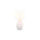 - Melva - White Ceramic Table Lamp with White Shade Trio-R51771031 - Melva - White Ceramic Table Lamp with White Shade