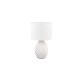 - Melva - White Ceramic Table Lamp with White Shade Trio-R51771031 - Melva - White Ceramic Table Lamp with White Shade