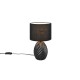 - Melva - Black Ceramic Table Lamp with Black Shade Trio-R51771032 - Melva - Black Ceramic Table Lamp with Black Shade