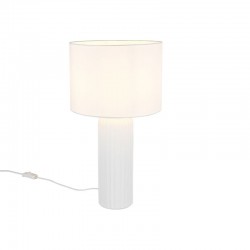 Blair - White Ceramic Table Lamp with White Shade ∅ 28 cm Blair - White Ceramic Table Lamp with White Shade ∅ 28 cm