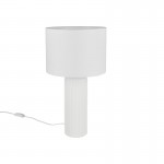 Blair - White Ceramic Table Lamp with White Shade ∅ 28 cm Blair - White Ceramic Table Lamp with White Shade ∅ 28 cm