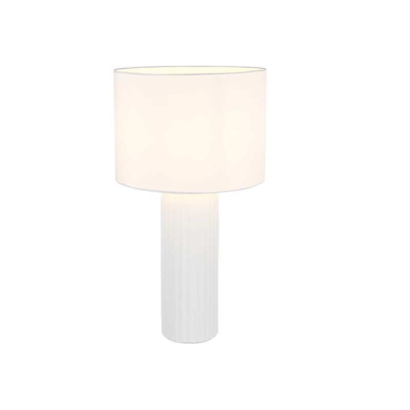 Trio-R51811031 - Blair - White Ceramic Table Lamp with White Shade ∅ 28 cm