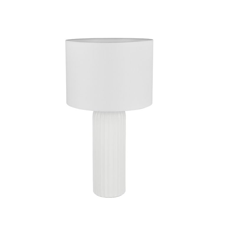 Trio-R51811031 - Blair - White Ceramic Table Lamp with White Shade ∅ 28 cm