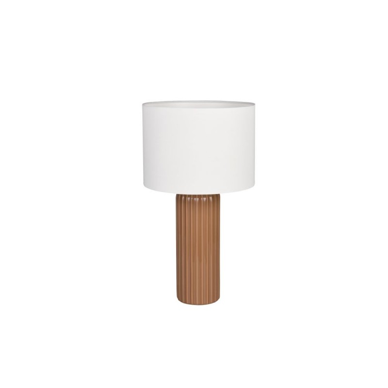 Trio-R51811072 - Blair - Mocha Ceramic Table Lamp with White Shade ∅ 28 cm