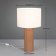 Trio-R51811072 - Blair - Mocha Ceramic Table Lamp with White Shade ∅ 28 cm
