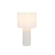 Trio-R51811931 - Blair - White Ceramic Table Lamp with White Shade ∅ 20 cm