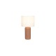 Trio-R51811972 - Blair - Mocha Ceramic Table Lamp with White Shade ∅ 20 cm
