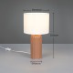 Trio-R51811972 - Blair - Mocha Ceramic Table Lamp with White Shade ∅ 20 cm