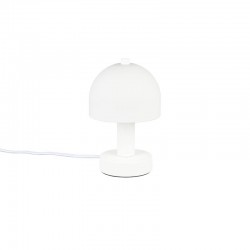 Glenn - Matt White Table Lamp with White Glass Glenn - Matt White Table Lamp with White Glass
