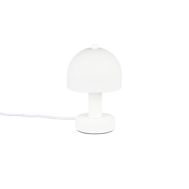 - Glenn - Matt White Table Lamp with White Glass Trio-R51961031 - Glenn - Matt White Table Lamp with White Glass