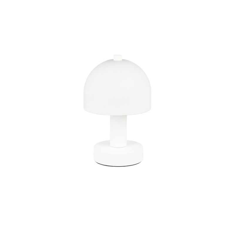 - Glenn - Matt White Table Lamp with White Glass Trio-R51961031 - Glenn - Matt White Table Lamp with White Glass
