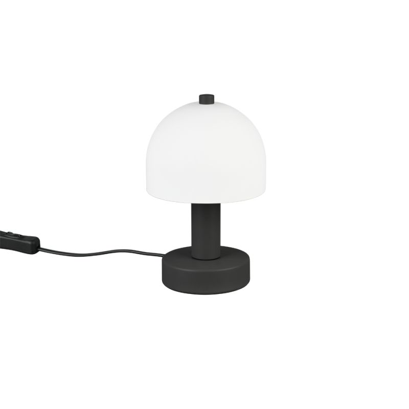 - Glenn - Matt Black Table Lamp with White Glass Trio-R51961032 - Glenn - Matt Black Table Lamp with White Glass
