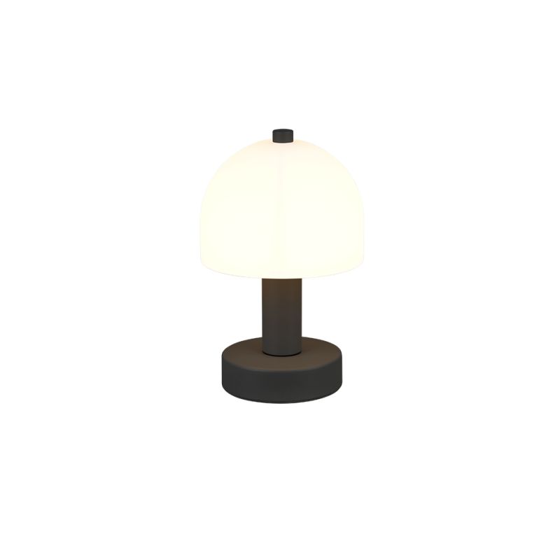 - Glenn - Matt Black Table Lamp with White Glass Trio-R51961032 - Glenn - Matt Black Table Lamp with White Glass