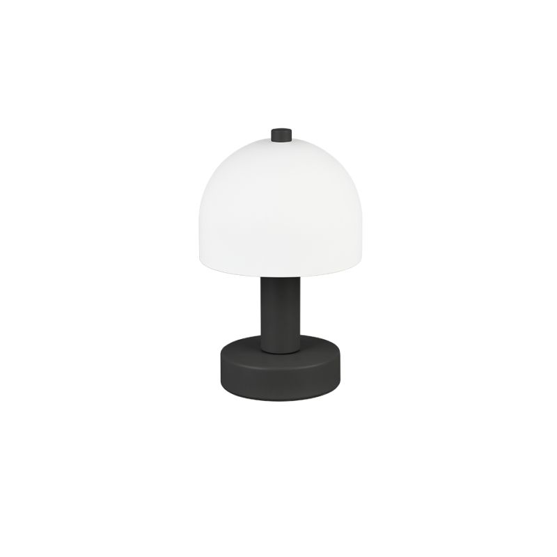 - Glenn - Matt Black Table Lamp with White Glass Trio-R51961032 - Glenn - Matt Black Table Lamp with White Glass