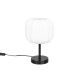 Trio-R51971001 - Madeline - Matt Black Table Lamp with White Fabric Shade