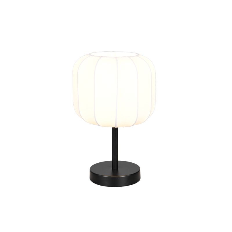 Trio-R51971001 - Madeline - Matt Black Table Lamp with White Fabric Shade
