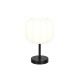 Trio-R51971001 - Madeline - Matt Black Table Lamp with White Fabric Shade