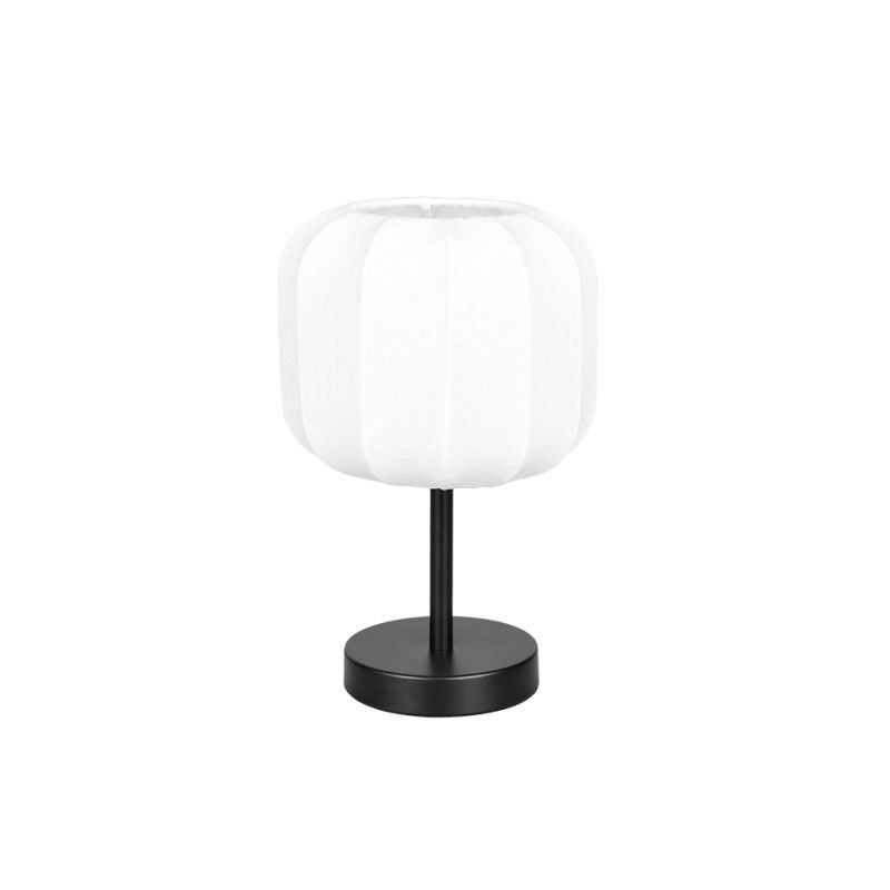 Trio-R51971001 - Madeline - Matt Black Table Lamp with White Fabric Shade