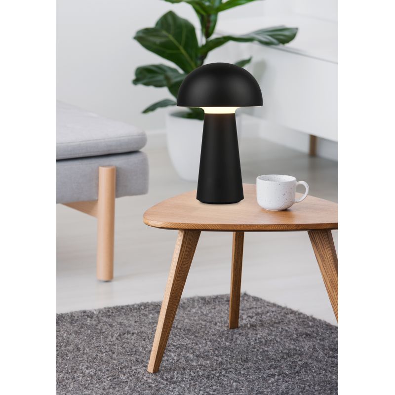 - Lennon - Portable Indoor/Outdoor Rechargeable Black LED Table Lamp Trio-R52176102 - Lennon - Portable Indoor/Outdoor Rechargeable Black LED Table Lamp