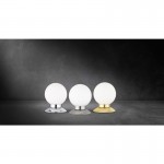 Princess - Chrome Touch LED Table Lamp with White Glass