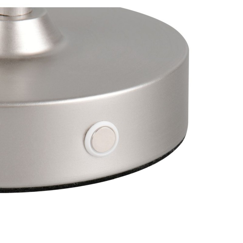 Trio-R53621102 - Kenny - Rechargeable Matt Nickel LED Table Lamp with Black Shade