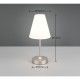 Trio-R53621107 - Kenny - Rechargeable Matt Nickel LED Table Lamp with White Shade