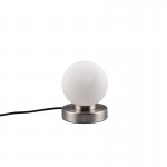 Prinz II - Matt Nickel Table Lamp with White Glass Prinz II - Matt Nickel Table Lamp with White Glass