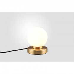 Prinz II - Matt Brass Table Lamp with White Glass Prinz II - Matt Brass Table Lamp with White Glass