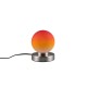 - Prinz II - Matt Nickel Table Lamp with Orange Glass Trio-R54011018 - Prinz II - Matt Nickel Table Lamp with Orange Glass