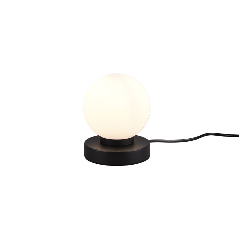 - Prinz II - Matt Black Table Lamp with White Glass Trio-R54011032 - Prinz II - Matt Black Table Lamp with White Glass